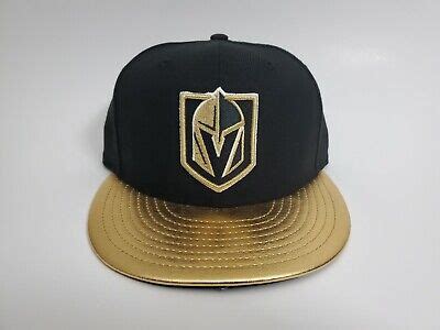 Vegas Golden Knights Size 7 New Era 59FIFTY Black Gold Fitted Hat Cap ...