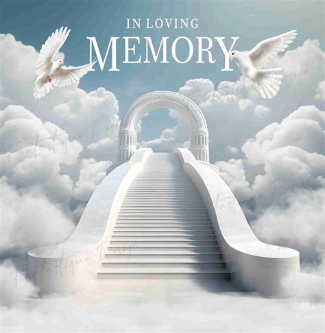 In Loving Memory PNG, Memorial Design, Add Pictures and Words, White ...