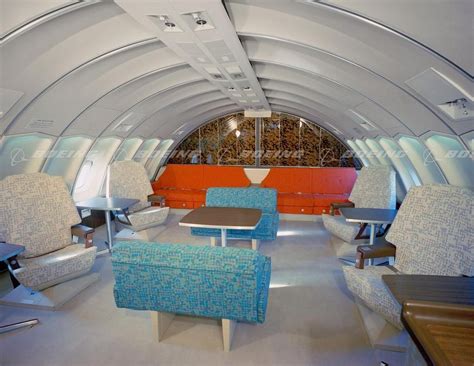 747-100 Upper Deck Lounge Douglas Dc 8, Pan Am, Photos From The 70s, Aqua Lounge, Color Fly ...