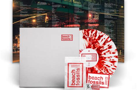 Beach Fossils - Somersault // Limited Edition White w/ Red Splatter LP | Beach, Fossils, Vinyl ...