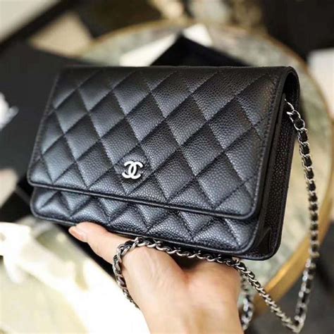 Chanel Women Classic Wallet On Chain Lambskin Leather-Black - LULUX