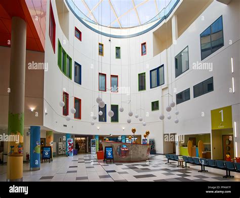 Interior of the NHS Royal hospital for children in Glasgow, Scotland ...