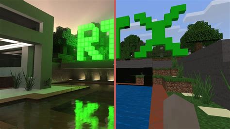 Minecraft RTX Ray Tracing - Comparação de gráficos