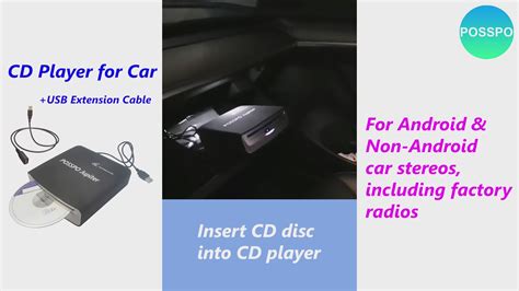 POSSPO Jupiter CD DVD Player for Car with USB Port, Portable External