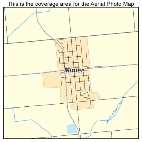 Aerial Photography Map of Minier, IL Illinois