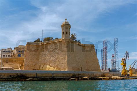 Valletta. The old harbor and port. | Stock image | Colourbox