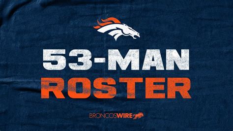 Broncos' updated 53-man roster after Thursday's roster moves : r ...