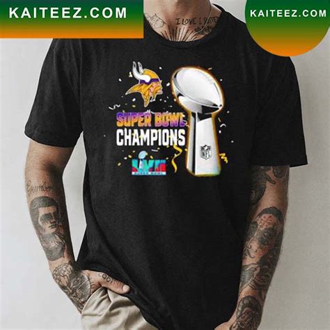 Minnesota Vikings Super Bowl Lvii 2023 Champions T-shirt - Kaiteez