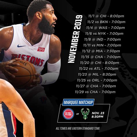 2019-2020 Detroit Pistons Schedule Breakdown Photo Gallery | NBA.com