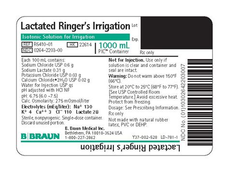 Lactated Ringers Information, Side Effects, Warnings and Recalls