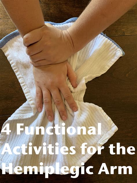 4 Functional Activities for the Hemiplegic Arm | Occupational therapy activities, Therapy ...