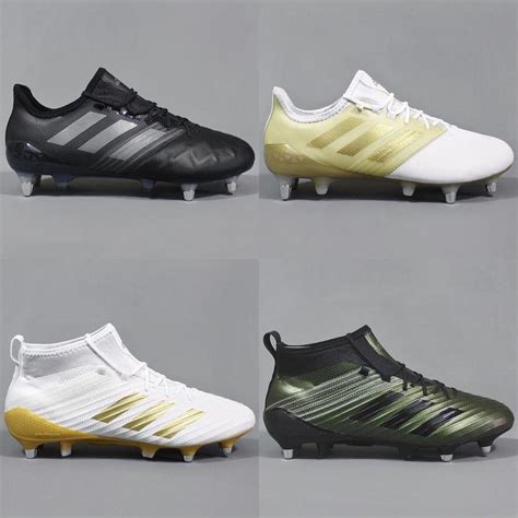 Adidas Predator Flare SG White/Gold Metallic/Grey Mens Boots Soft Ground Pro:Direct Rugby ...