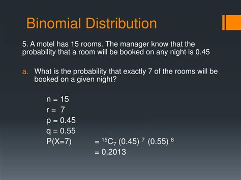 PPT - Binomial Distribution PowerPoint Presentation, free download - ID:3824623