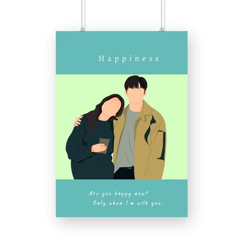 Happiness Kdrama quote A3 A4 Poster - KdropCart Shop