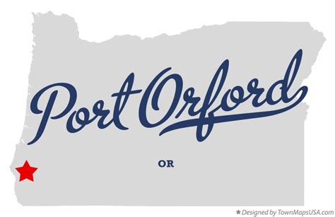 Map of Port Orford, OR, Oregon