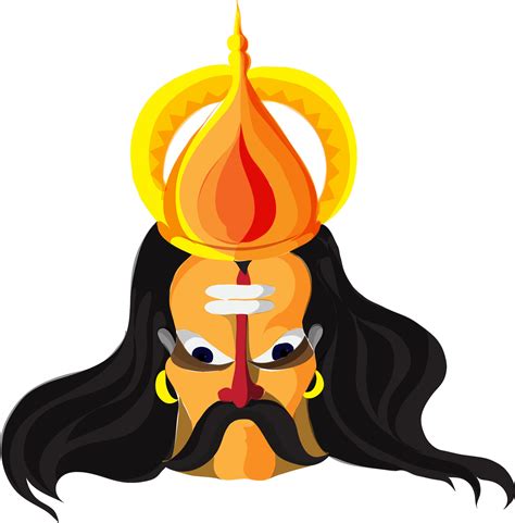 Face of Angry Ravana for Dussehra celebration. 25087377 Vector Art at Vecteezy