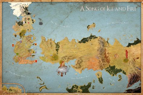 Map A Song of Ice and Fire Compassless All Houses by Sjefke-04 on DeviantArt