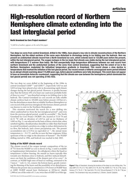 (PDF) High-resolution record of Northern Hemisphere climate extending into the last interglacial ...