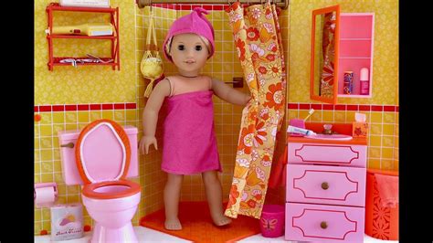 Opening American Girl Doll Julie's Bathroom And Vanity Set ~ NEW REVIEW ...