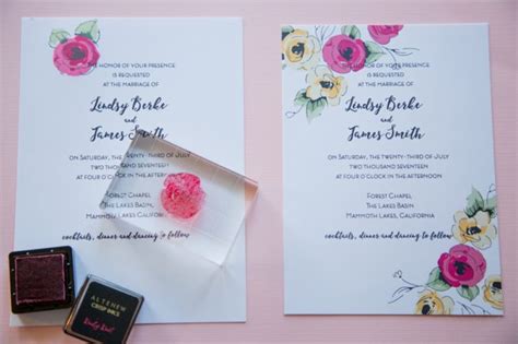 DIY Wedding Invitation Kit for Stampers - Mountainside Bride