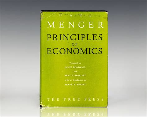 Principles of Economics Carl Menger First Edition Rare Economics