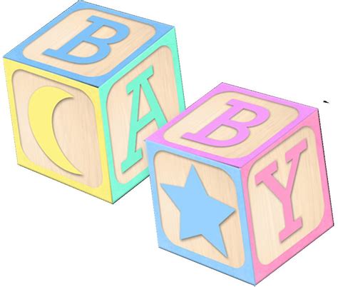 Adorable Baby Blocks Cliparts - Create Playful and Creative Designs for Your Little Ones