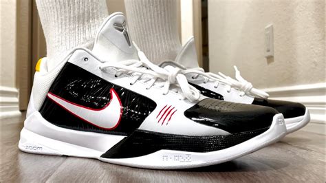 Kobe 5 Protro Bruce Lee Alternate On Feet + Sizing - YouTube