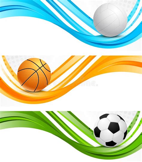 Set of wavy banners stock vector. Illustration of modern - 27268533