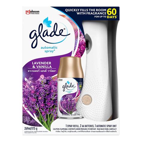 Glade Automatic Spray 3 in 1 Lavender & Vanilla Air Freshener 175g ...