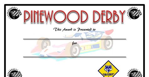 Pinewood Derby Certificate Template (1) - TEMPLATES EXAMPLE | TEMPLATES EXAMPLE | Pinewood derby ...