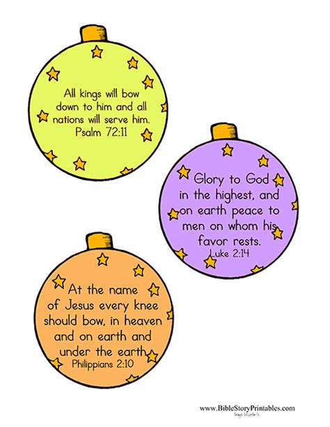 Christmas Bible Verse Printables - Bible Story Printables