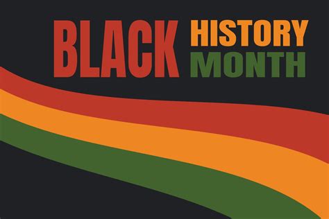 Black History Month - African American heritage celebration in USA. Vector illustration with ...