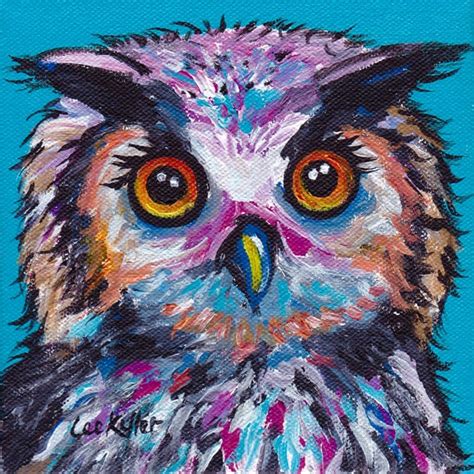 Colorful Owl art print Owl art print colorful owl prints