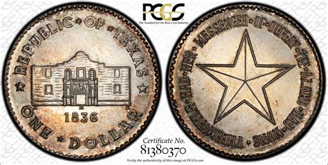 1836 Republic of Texas Silver Dollar — Collectors Universe