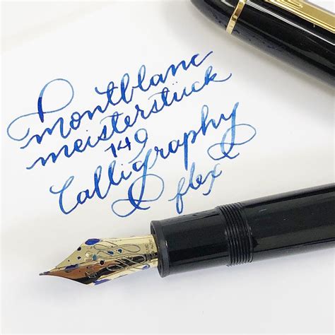 Gourmet Pens: Montblanc Meisterstück 149 Calligraphy Flex Pen and a More Affordable Option | Pen ...