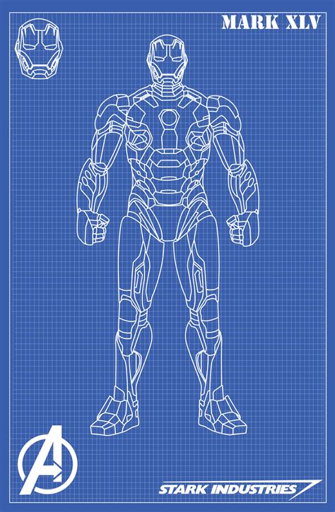 Iron Man Mark XLV Blueprints by nickgonzales7 on DeviantArt