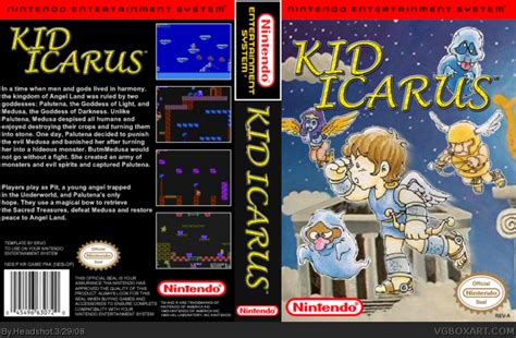 Kid Icarus NES Box Art Cover by Headshot