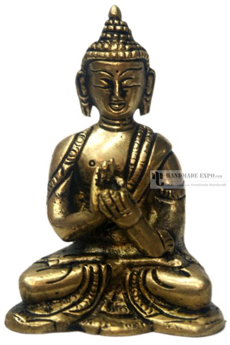 Virochana Buddha, 8 cm, made by Brass, Statue Sand Casting, Buddhas