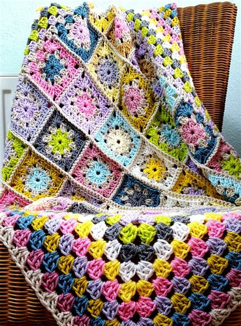 For the Love of Crochet Along: Retro Pastel Granny Squares Blanket ...