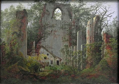 Ruins of Eldena Monastery by Caspar David Friedrich c. 1825 oil on ...