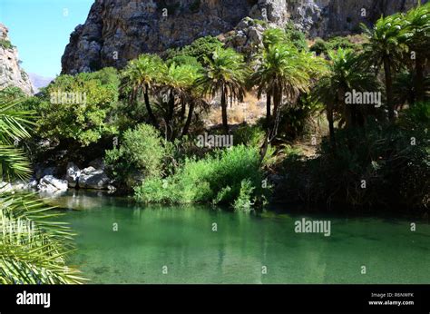 preveli gorge,palm beach,crete Stock Photo - Alamy