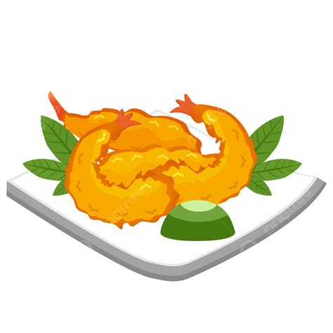 Shrimp Tempura Clipart PNG Images, Japanese Tempura Onion Rings Shrimp Seafood Tempura, Seafood ...