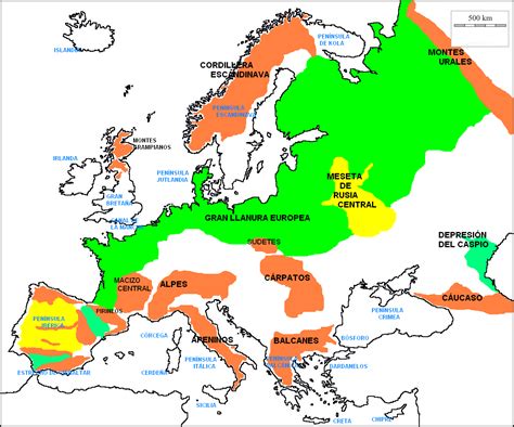 Mapa De Las Regiones Naturales De Europa | Images and Photos finder