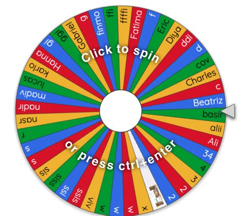 Spin Wheel Random Name Picker