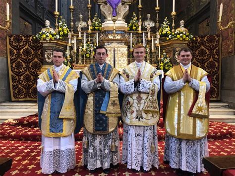 FOUR NEW PRIESTS FOR ETERNITY - Institute of Christ the King Sovereign Priest