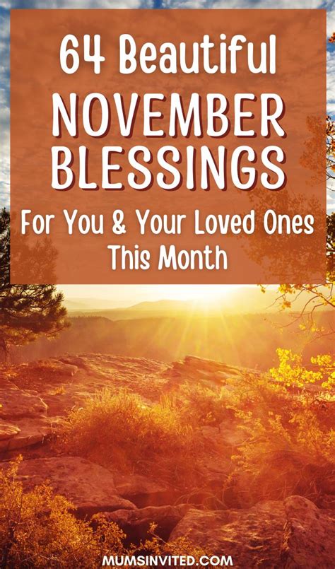 64 November Blessings You Can Declare Over Yourself This Month (2023) - Mums Invited