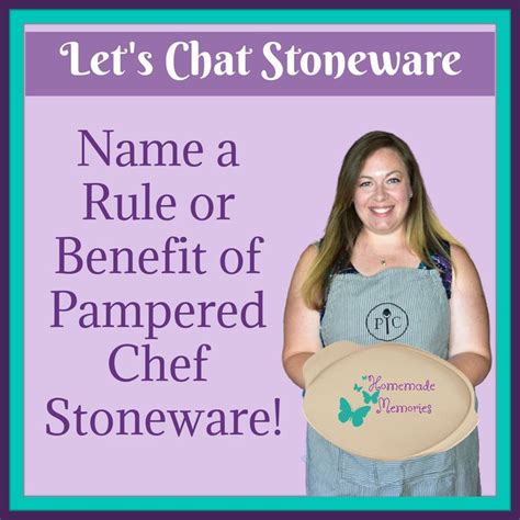 a woman holding a plate with the words let's chat stoneware