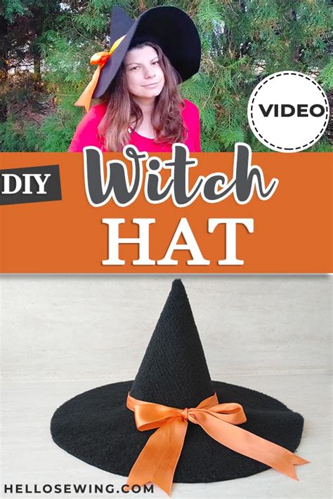 DIY Witch Hat in ANY size – Sewing Tutorial – Sewing