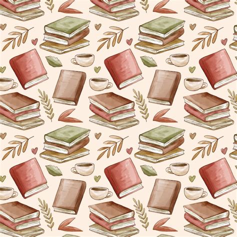 Free Vector | Beautiful book club pattern illustration