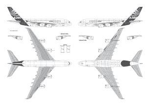 Airbus A380 blueprint | Blueprints